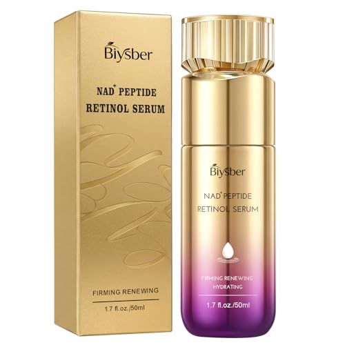 NAD+ Retinol Collagen Serum for Face: Anti-Aging Peptide Serum, Tightens Skin, Reduces Wrinkles &...