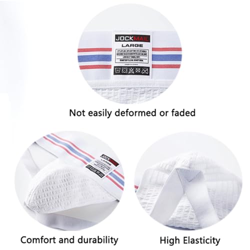 JOCKMAIL Mens JockStrap Underwear Athletic Supporter for Men Breathable Cotton Underwear 2-Pack4