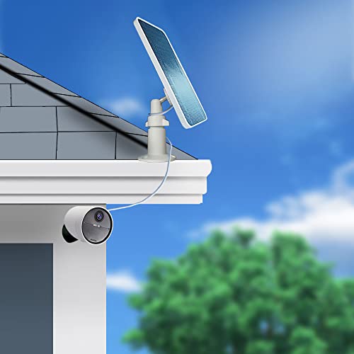 Panel solar para cámara de seguridad exterior Wyze con soporte de pared ajustable de 360° 8