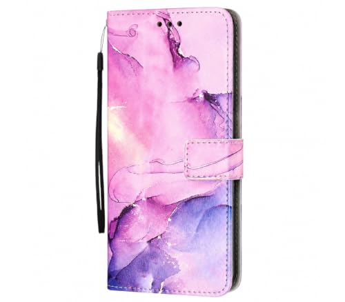 Image of TELETEL Marvel Magnetic Closure Flip Shock Proof Back Cover with Cards & Cash Pockets | Wallet Case - Purple for Vivo V50 5G