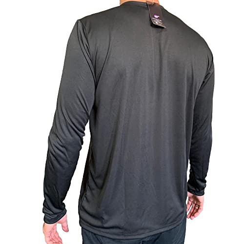 Camisa com Proteção Uv Lisa Manga Longa Preta - Raju Pp