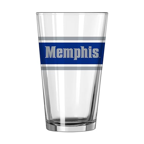 Image of Logo Brands NCAA 16 oz Pint Glass - Durable Glass With Bold Team Color- Chip-Resistant Rim Drinkware For Fans, Tailgates, Home Bars & Everyday Use