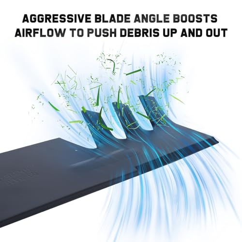 Image of Grasscool D140 Blades for GY20852 E140 LA145 D160 S170 E170 E160 Z355e D155 Z255 LA130 Deck Lawn Mower(Toothed Mulching)