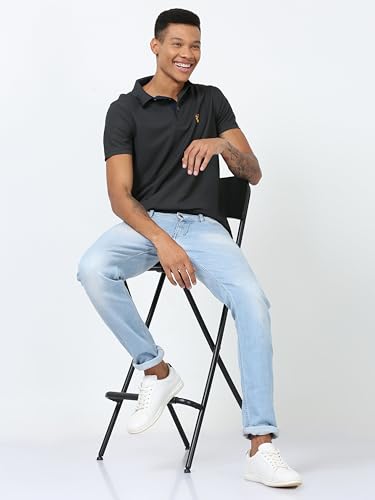 Image of STELLERS Men's Premium Regular Fit Polo T-Shirt's |Feather Touch Feel | Odour Resistant| Anti-Static| Wrinkle Free | Quick Dry | Stretchable | Lightweight | Sweat-Proof