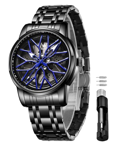 Image of OLEVS Watches for Men Luxury Dress Wirst Watch 42MM Large Dial Stainless Steel Waterproof Luminous Watch Gift