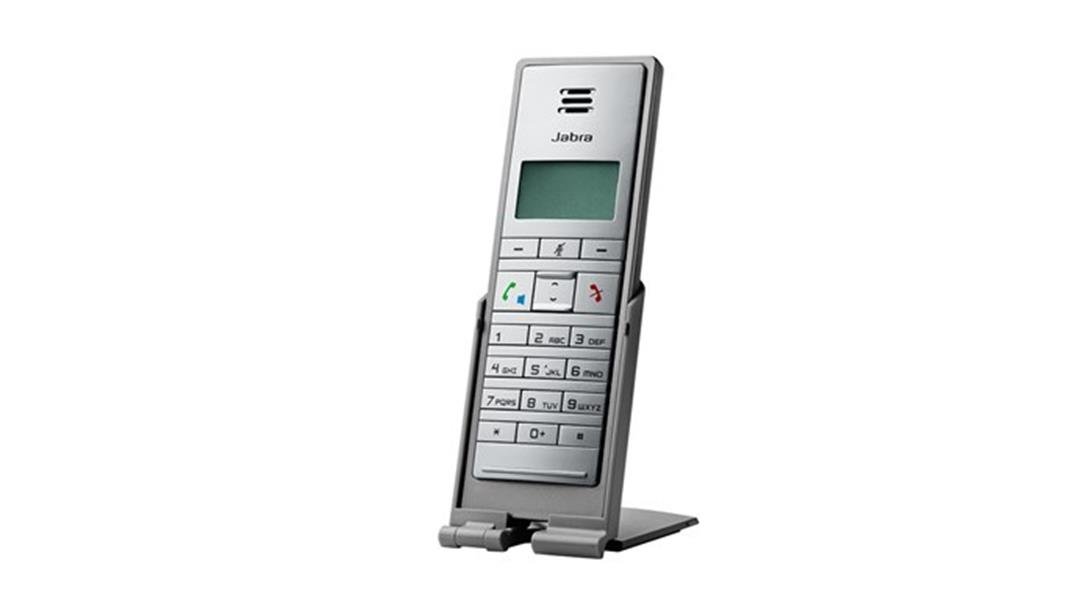 Jabra Dial 550 kabelgebundenes Handset mit USB-Schnittstelle für VoIP-Softphones/UC-Plattformen wie Microsoft Skype for Business, Cisco, Avaya uvm. mit Standfuß, anthrazit