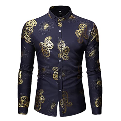 Chemise rose pour homme Niiyyjj XL coupe ajustée pour éviter les looks ternes en fête
