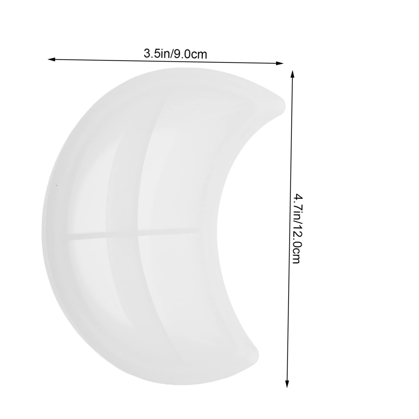 5pezzi Moon Shape Silicone Mold for Storage Plate Crafting Premium Quality Epoxy Resin Tray for Creative Art Projects and Unique Ideas