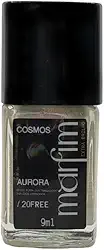 Extra Brilho Esmalte Cobertura Brilhante 9ml | Top Coat Gel, Longa Duração, Fixador 10 dias, 20FREE, Hipoalergênico - Coleção Cosmos Marfim (Aurora)