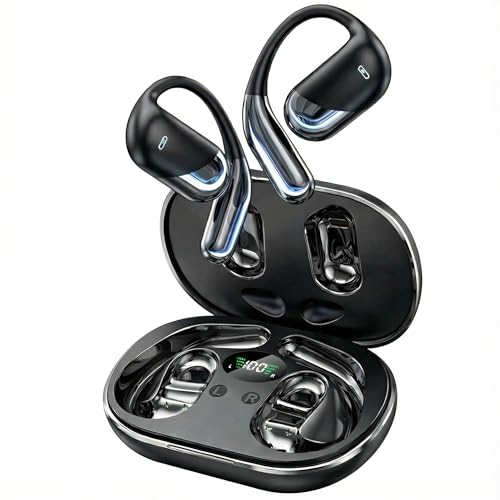 AI Translation Earbuds Real Time,Open Ear Earbuds,168 Languages,60H Playtime translator earbuds 4-in-1 Buletooth 5.4,Translator Device,Audifonos Traductores Inglés Español for Business,Learning