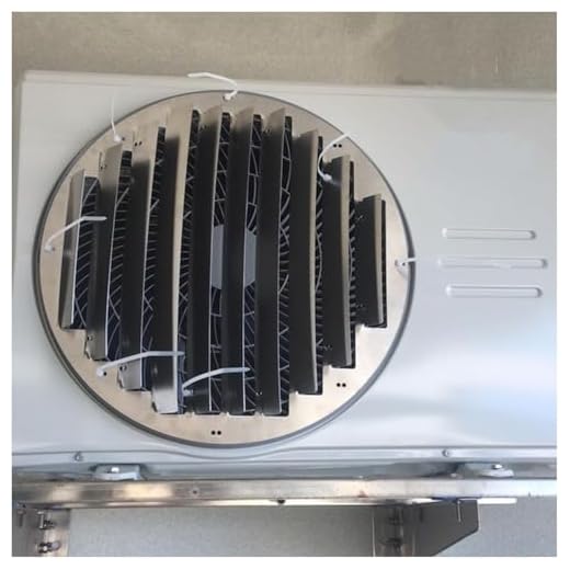 Placa guía de aire acondicionado de acero inoxidable para máquinas al aire libre, pantalla de valla protectora con tapa de ventilación completa (Diámetro 43 cm)