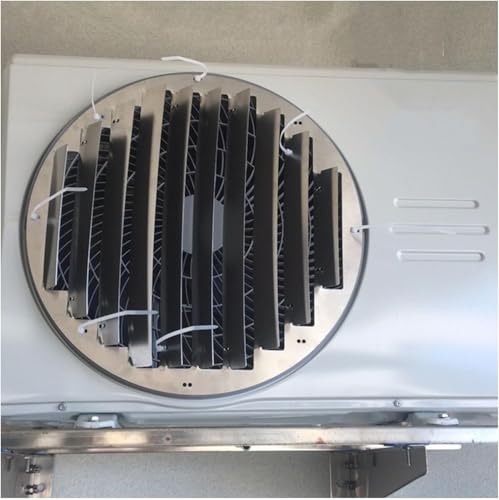 Placa guía de aire acondicionado de acero inoxidable para máquinas al aire libre, pantalla de valla protectora con tapa de ventilación completa (Diámetro 43 cm)