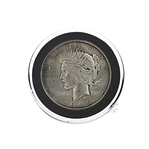 10 Black Ring Type 38mm Air Tite Coin Holders miniatura 2