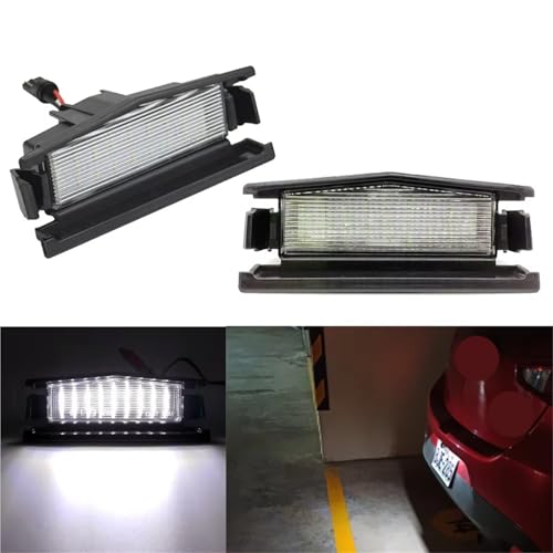 Luces LED matrícula Mazda MX-5 soluciona bombillas fundidas con 2 lámparas blancas Miata 2016 2