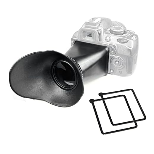 eCostConnection Elite Series 3.4x Magnification Adjustable Lock-In-Place LCD Viewfinder Fits Most 3" LCD Screens for Canon, Nikon, Pentax, Sony DSLR & Microfiber Cloth