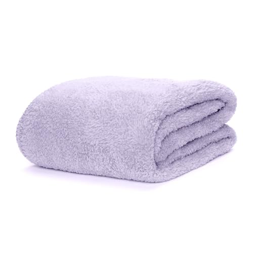 Snug Rug Lavendeldecke aus Sherpa-Fleece, flauschig luxuriös für Sofadecken, warme Winterdecke, weiche Überwürfe, 127 x 178 cm (50" x 70") – Ansicht 4