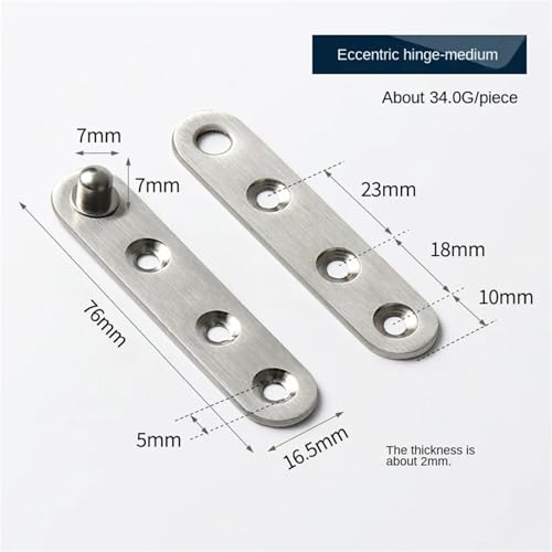 Charnière cachée à pivot pour ouverture de porte déportée fluide - 3