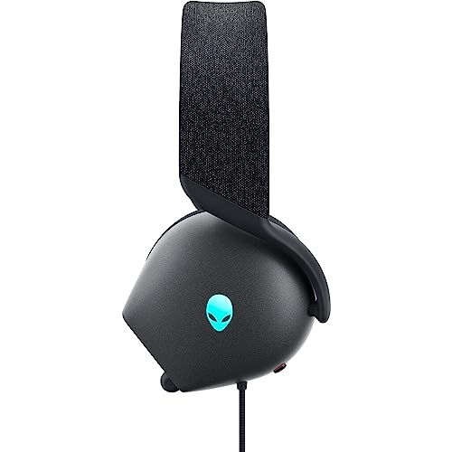 Image of Alienware AW520H Wired Gaming Headset - Dolby Atmos, Unidirectional, AlienFX 16.8 Million RGB Colors, Microphone Mute, Volume On-Headset Controls, 40mm Hi-Res Certified - Dark Side of The Moon