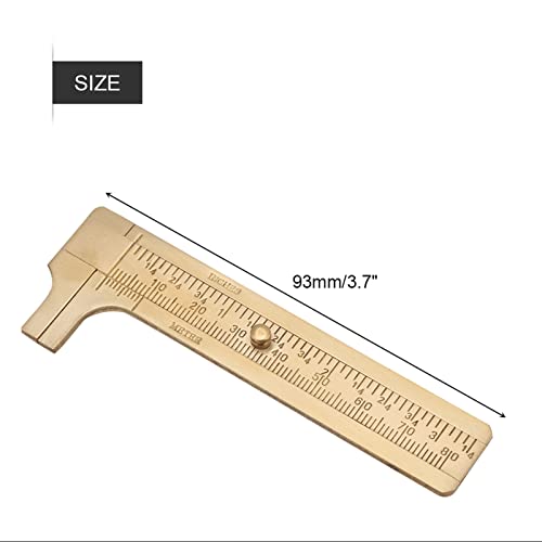 Calibrador Vernier de Latón 80mm con Doble Escala miniatura 4