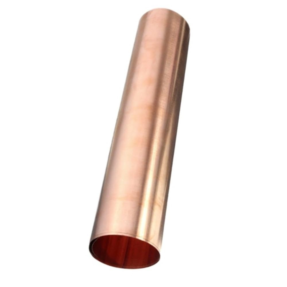 1 Stück Kupferplattenrolle, Länge 100–5000 mm, reine Kupferfolie, Heimwerker-Metallblech, leicht zu schweißen(0.2x200x1000mm)