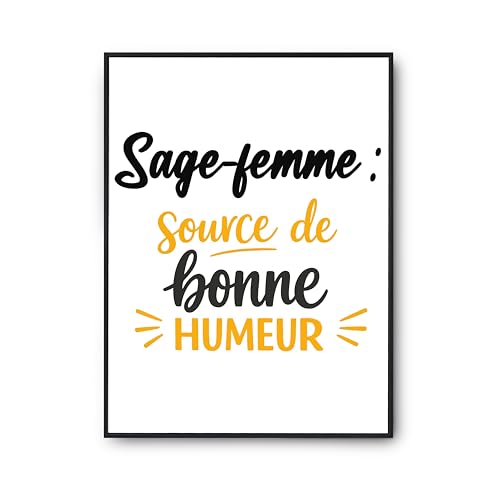 Affiche Sage-femme décoration murale cabinet et maison