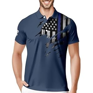 HIVICHI Funny Golf Shirts for Men Crazy Print Pattern Colorful Wild Novelty Performance Moisture Wicking Mens Polo Shirt