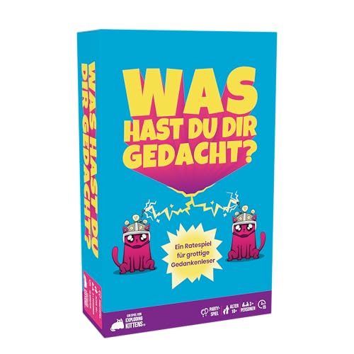 Exploding Kittens präsentiert: was hast du dir gedacht? EIN unheimlich komisches Ratespiel für 3 oder mehr Personen ab 10 Jahren – Spaß für Erwachsene, Teenager und Kinder