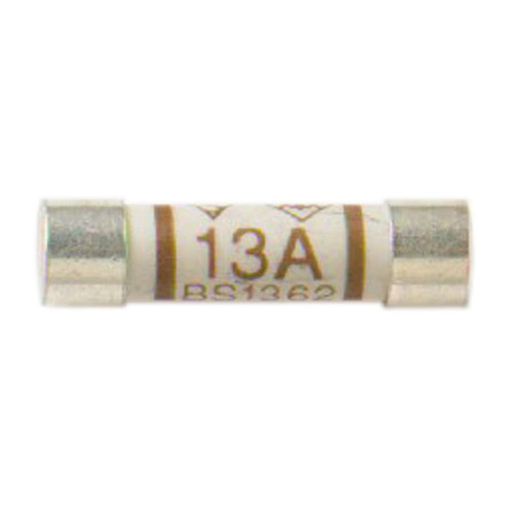 Merriway BH07306 (100 Pcs) BS1362 Fuse Cartridges, 13 Amp - Pack of 100 Pieces, White