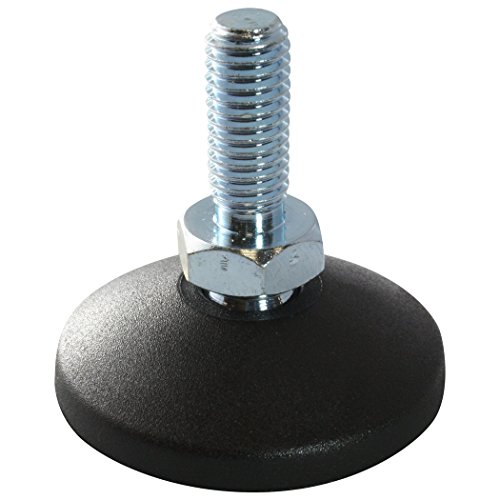 Preisvergleich Produktbild 10 x MINI Gelenkfuß Gelenkstellfuß Stellfuß Maschinenfuß 30 PA GewindestangeSpindel M8x20mm Stahl