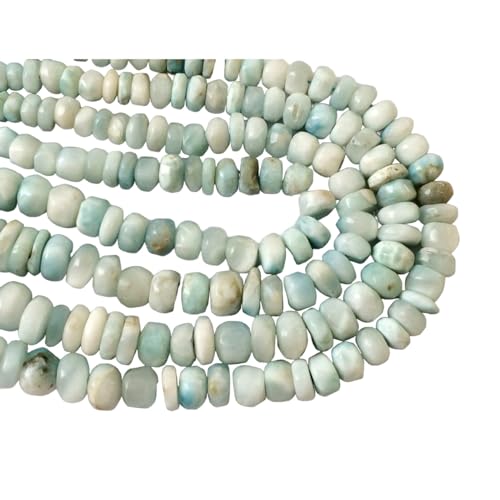 Perles Larimar pour bijoux de 6 à 14 mm en fil de 4 pouces de qualité naturelle