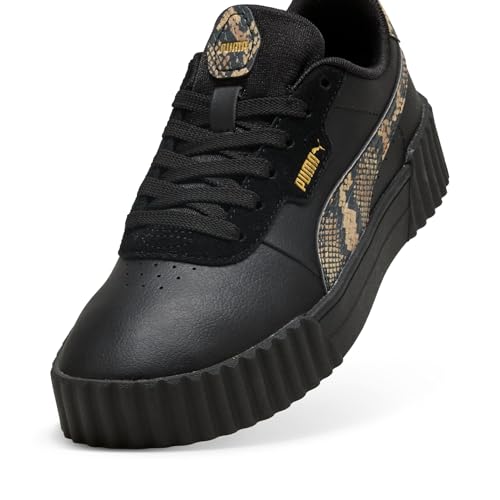 Image of Puma Women's Carina 3.0 Sneaker, Puma Black-Puma Gold, 9.5