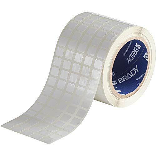 Etiqueta de poliéster extraíble Brady THT-12-533-10, blanca, rollo de 10000 piezas industriales