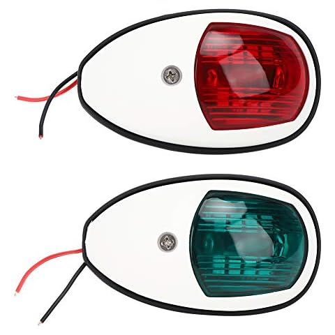 Keenso Yacht Navigationslicht Versand Signallampe 10-30V LED Navigationslampe Marine Anker Licht Boot Rot Grün Cover