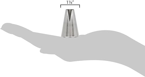 Miniatura 7 de Ateco Tubo de decoración de pasteles de San Honore de acero niquelado