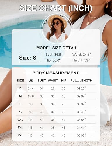 Image of Blooming Jelly Womens Beach Cover Up Dress Sleeveless Ruffle Swimsuit Coverup Casual Ladies Summer Vacation Mini Sundress