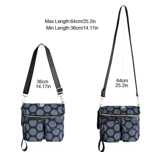 VGOAL Nylon Fabric Crossbody Bag Casual Fashion Multi-Pocket in Square Bag Female More Pockets Clamshell Shoulder Bag3