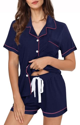 WJing Yi Jia Conjunto de pijama feminino PP-2GG, conjunto de pija...