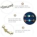 LIOOBO Pair of Luminous Star Chain Bracelets Creative Hand Jewelry for Couples Fashion Accessory