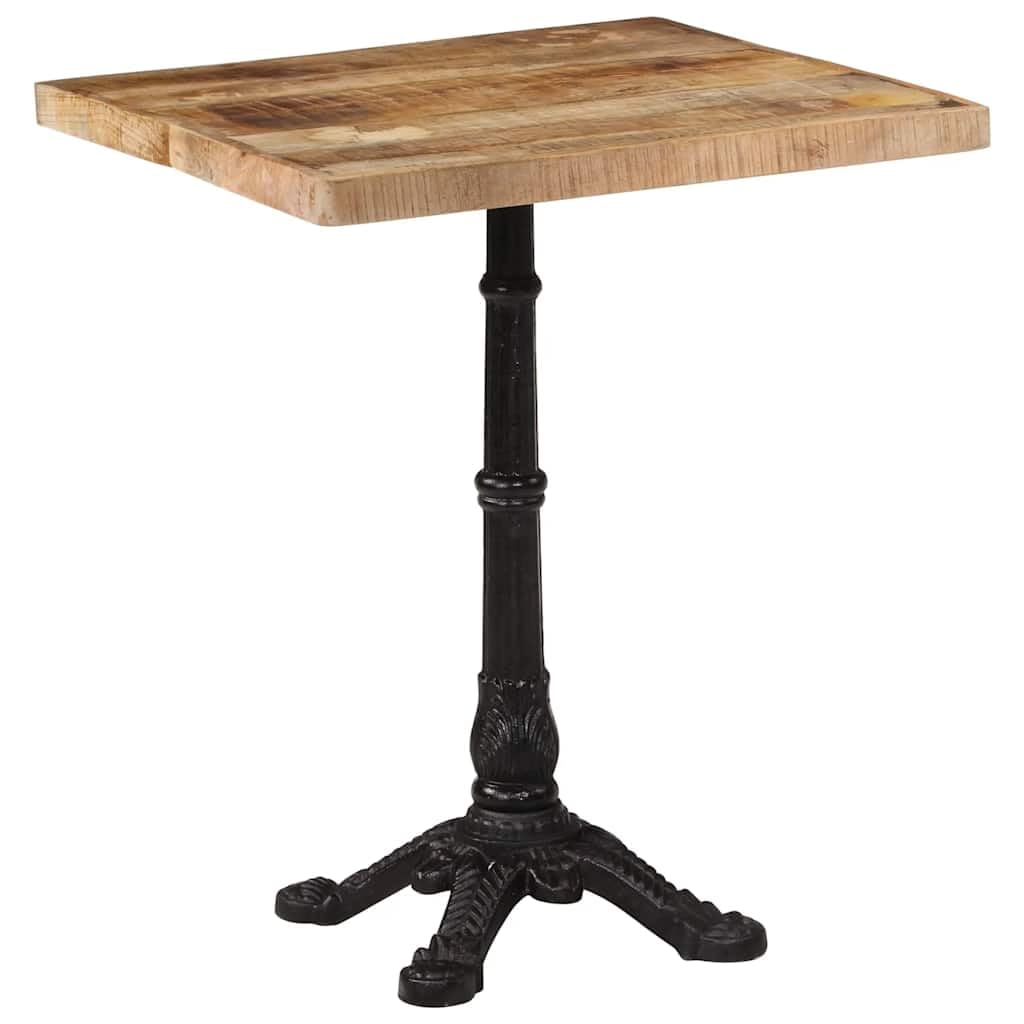 Tavolo da Bistrot 60x60x77 cm in Legno di Mango e Ghisa
