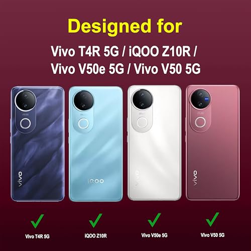 Image of Zapcase Back Case Cover for Vivo T4R 5G | Compatible for Vivo T4R 5G Back Cover | Liquid Silicon Magic Case with Camera Protection | Plum