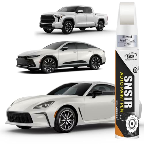 Image of Car Touch up Paint(070 Blizzard Pearl Tricoat) Compatible with Toyota, Car Paint Pen Scratch Repair Two-In-One Touch Up Paint, Premium Car Scratch Remover for Deep Scratches