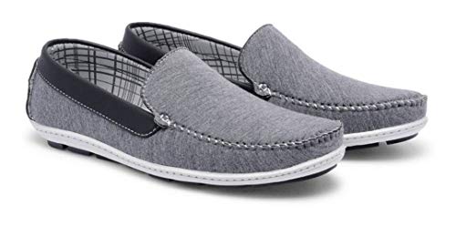 Kit 2 Pares Mocassim Masculino Costurado Casual Conforto (44, Azul)