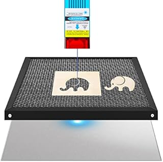 Comgrow Honeycomb Working Panel with Aluminum Plate 15.75x15.75x0.86 Inch for CO2 or Diode Laser Engraver Cutting Machine,Laser Engraving Cutter Grid Honeycomb Bed for Smooth Edge Cutting