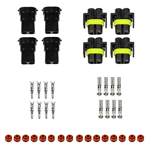 YOSOO Borne Femelle à Cosse Connecteurs Femelles à Cosse à Sertir 2,8/4,8/6,3 Mm Et Manchons