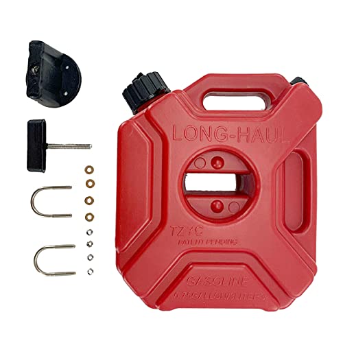 Red Gas Can Sofedy 0.8Gallon/3L Portable Gas Tank Mountable Motorcycle Gas Can Plastic Petrol Car Spare Container Petrol Tanks For Atv Utv Suv Trailer And Dirt Bike #TOP3