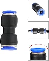 Vista 3 de Conectores de empuje rectos, 4/6/8/10/0.472 in de liberación rápida, kit de accesorios de plástico de liberación rápida, 50 piezas de accesorios