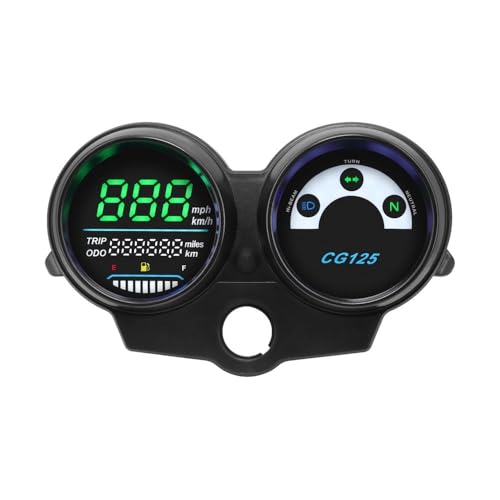 オートバイの走行距離計タコメーター ブラジル用 タイタン CG150 2004-2009用 ファン150用 デジタルLEDエレクトロニクス オートバイ温度計