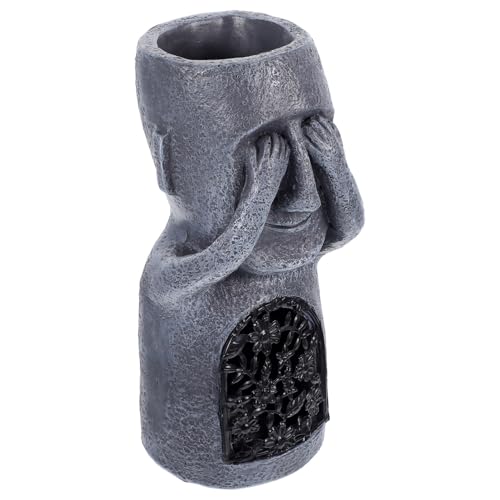 ORFOFE Decoración De Estatuas Gigantes De La Isla De Pascua Figura De Resina Adorno Creativo para Oficina