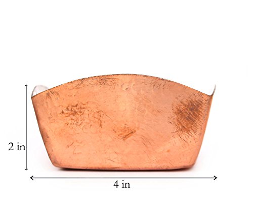 De Kulture Works 4335476518 Dekulture Hand Hammered Pure Copper Square Serving Bowl Set  thumb #2