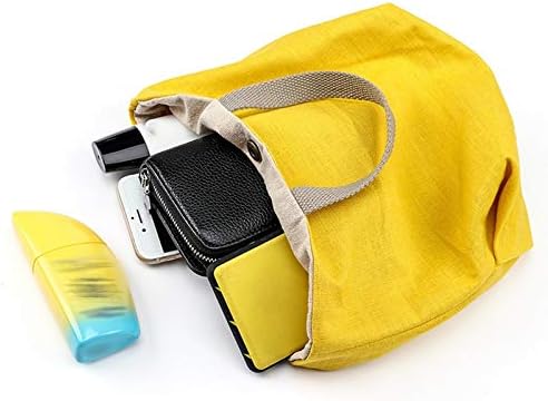 VDIVA カバン レディース 多機能キャンバスショッピングバッグレトロな女性ハンドバッグ布バッグランチバッグハンドバッグ文学綿ジュ